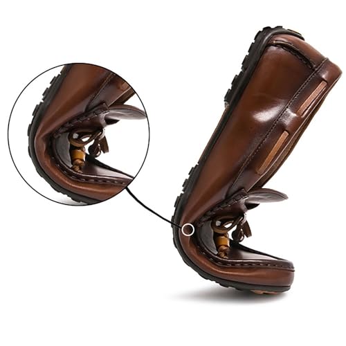 Men's Leather Oxford Shoes Anti-Slip Rubber Sole Classic Derby Business Formal Wedding Slip-Resistant Casual Dress Shoes2