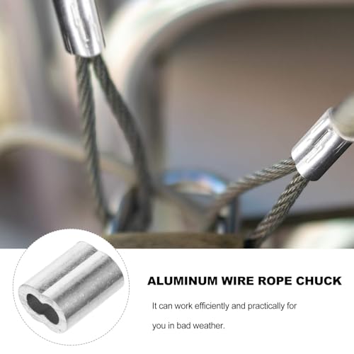 Manguitos de aluminio ovalados YARNOW de 200 piezas para cables 7