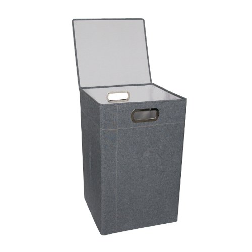 JJ Cole Heather Laundry Hamper, Slate