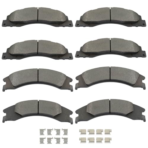 Image of SCITOO D1328 D1329 Front and Rear Metal Brake Pads Sets w /Hardware