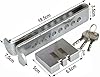 MKB Car Pedal Locks 8 Holes Clutch Anti Theft Van Key Locks Car Stainless Steel Strong Security Lock Tool Vehicle Brake Lock Brake Clutch Pedal Lock Adjustable Brake Car Lock Security Accessories #1