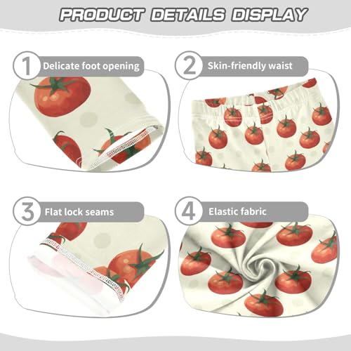 Girls Leggings Ripe Tomato Toddler Girls Clothes Leggings for Girls Toddler Girls Leggings 3-4T3