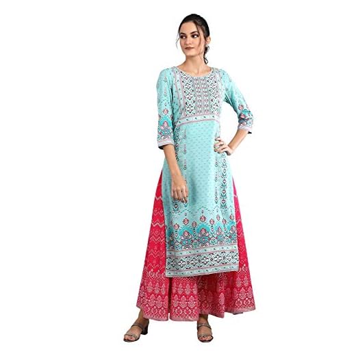 Aurelia Women Floral Print Viscose Straight Kurta_22FEA11726-502009_XL