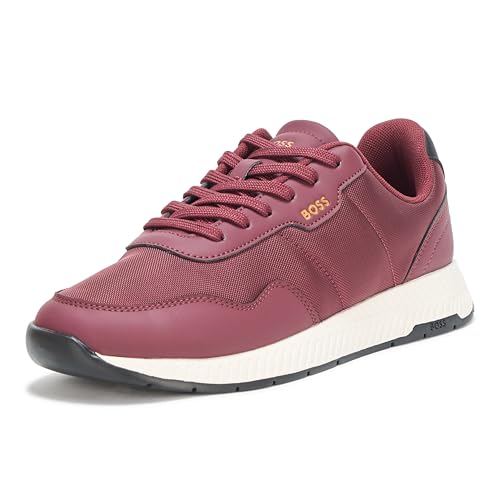 Image of BOSS Men's Leather Mix Low Top Sneaker