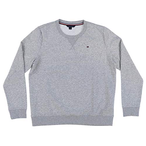 Tommy Hilfiger Womens Pullover Fleece Sweatshirt (Large, Gray)