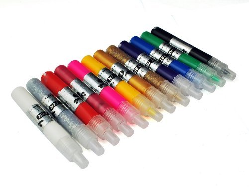 Evalley 3D Color Nail Art Fine Tip Pen DIY Drawing Paint Beauty Your FingerNail by RY