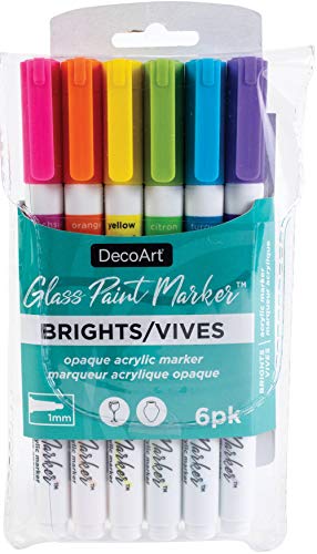 Deco Art MARKR ST BRIGHTS-Pintura de cristal, talla única