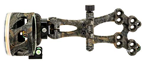 Truglo Veros 5-Pin Durable Ultra-Bright Lightweight Micro-Adjustable Archery Hunting Bow Sight With Decreasing Diameter Pins Design & Large Circular Field Of View, Real-Tree Camo #TOP1