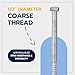 1/2 x 12 (25 Pack) Lag Screw Kit, 25 Screws and 25 washers, Hot Dip Galvanized, Meets ASME B18.2.1 Industrial/Commercial Grade by Makers Bolt