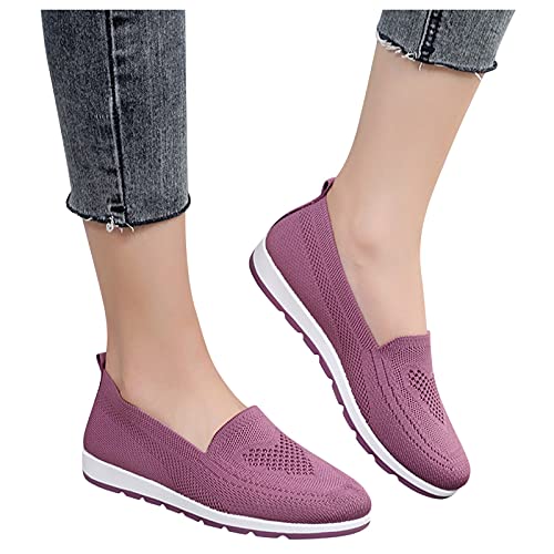 Zapatos Mujer Comodos Y Bonitos Casual Deporte Zapatillas Calzado Deportivos De Ligeras Y Transpirable Niñas Caminar Zapatos Para Correr Talla Grande Cómodas Slip On Para Aire Libre Ejercicio Fitness