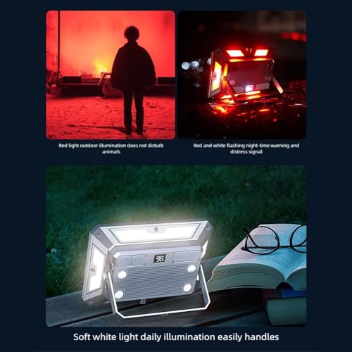 Lampe de travail extérieur rotative pour illuminer vos nuits de camping - 8
