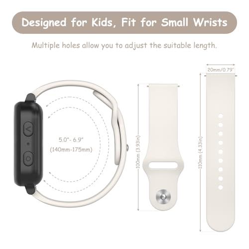 Pack de 3 correas de silicona para reloj 20mm miniatura 3