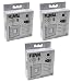 Fluval (3 Pack) Chi I/II Filter Pads, 3 Pads Each