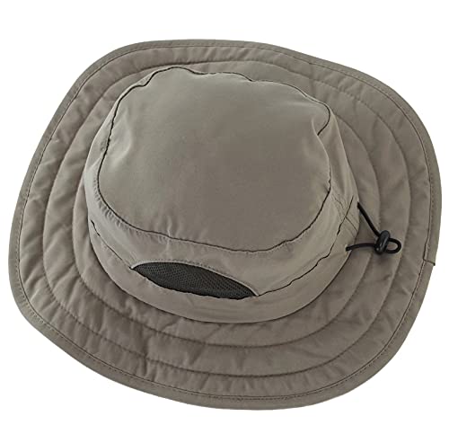 Connectyle Kids UPF 50+ Bucket Sun Hat UV Sun Protection Hats Wide Brim Summer Beach Hat Army Green