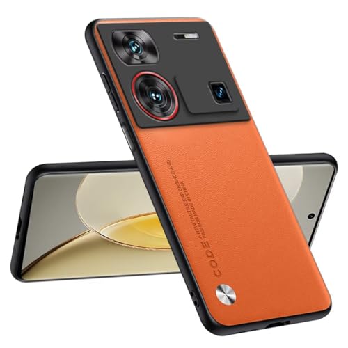 Topme Funda Compatible con Nubia Z60 Ultra/Leading Version/Photographer Edition (6.8') – Protección Segura y con Estilo - Naranja