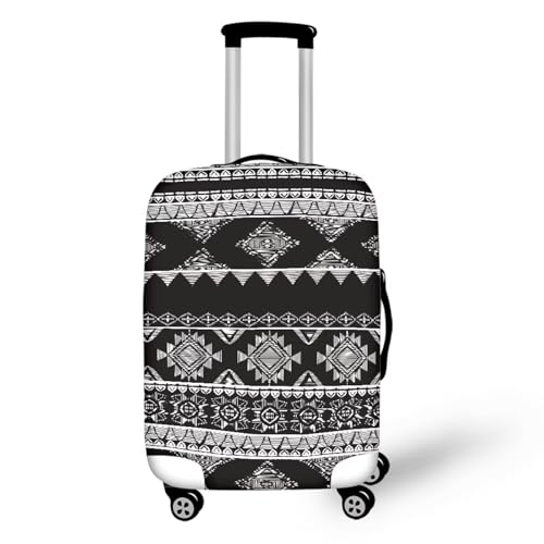 Luggage Covers For Suitcase Suitcase Cover Protector Fit 25-28 Inch Cute Luggage Cover Set Print Luggage Covers for Suitcase Black Design2