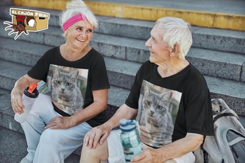 Camiseta Hombre Personalizada - Camisetas Personalizadas Hombres - Camisetas para Personalizar 2 Caras - Camiseta Personalizable por Delante y Detras - Regalos Personalizados - DTG o DTF (M)