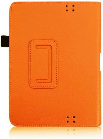 Fintie Slim Fit Leather Case Auto Sleep/Wake for Kindle Fire HD 7-Inch Tablet - 2012 Model - Orange