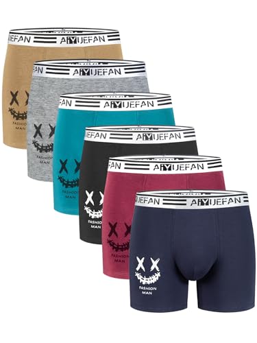 ボクサーパンツ メンズ 下着 6枚セット、4枚セット 超長綿 男性用下着 3D 立体成型 前閉じ ボクサーブリーフ 吸水速乾 通気性