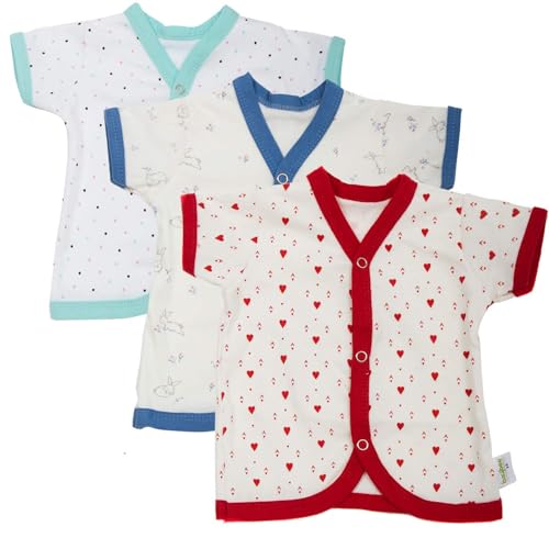 Image of BAYBEE 100% Organic Cotton Muslin Knot Jablas for Baby | Summer Wear Sleeveless Vest Jabala |