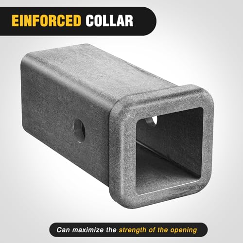 Image of Nilight Hitch Adapter 2 inch x 6 inch Combo Bar Trailer Receiver Tube Weld-on Raw Steel Hitch Bar