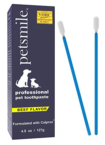 Image of Petsmile VOHC Pet Toothpaste, Rotisserie Chicken 4.5 Oz, Cats + Dogs | VOHC Accepted, Calprox Powered, Fights Plaque + Tartar, No-Brush Required, Human-Grade Ingredients, 6-Month Supply, Vegan