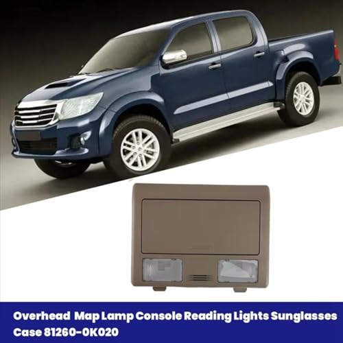 Luz de lectura para coche Hilux consola de techo con portagafas para viajes nocturnos 4