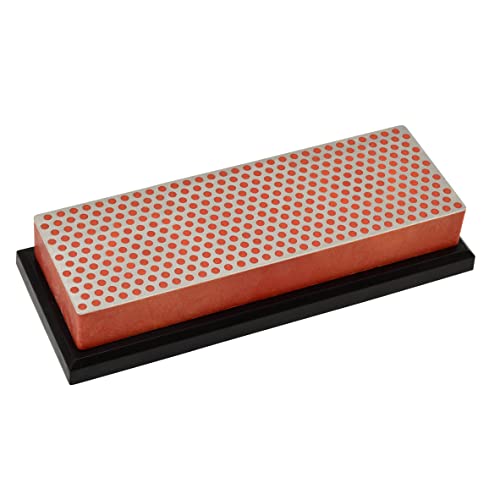 DMT (Diamond Machining Technology) Pedra de amolar de diamante de 15 cm com caixa de plástico - Fina