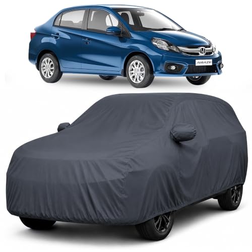 Image of Autofact Premium Car Cover for Amaze 2011-2017 | All Weather Waterproof Full Body Car Cover | Light-Weight Triple-Stitched Outdoor Shield with UV Protection, Dustproof & Heat-Resistant