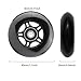 Fichanko Inline Skate Wheels, 72mm 76mm 80mm, 8 Pack with ABEC-9 Bearings, 85A Hardness for Indoor, Outdoor Skating (Black, 80mm)