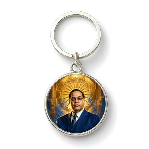 Image of MG | Protective Evil Eye /Spiritual Symbols /Om /Motivational Keychains | Double-Sided Metal Key Ring | Good Luck and devine Charm for Car, Bike, Home & Office