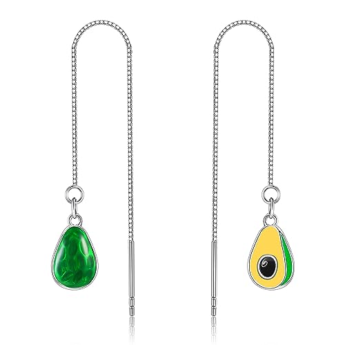 Butterfly/Axolotl/Ladybug/Cow/Spider/Avocado/Pearl/Palm Tree/Polaris/Leaf Earrings S925 Sterling Silver Animal Christmas Jewelry Gifts for Women Girls