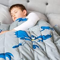 Rest Easy Batman Weighted Blanket For Children & Adults | Heavy Blanket for Sleep, Stress Relief, Anxiety Relief & Sensory Calming Blanket For Great Sleep | 100% Super Soft Cotton Material