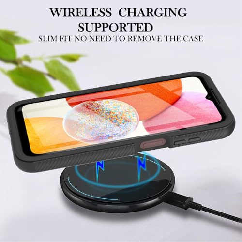 Sawiqpd for Samsung Galaxy A16 5G Case with Built-in Screen Protector, Full Protective Cover Heavy Duty Anti-Scratch Shockproof Slim Silicone Bumper Clear Phone Case for Samsung A16 5G, Black Sawiqpd for Samsung Galaxy A16 5G Case with Built-in Screen Protector, Full Protective Cover Heavy Duty Anti-Scratch Shockproof Slim Silicone Bumper Clear Phone Case for Samsung A16 5G, Black