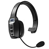 Bluetooth Headset for Truck Drivers, Single Ear Wireless Headphones with Mic Noise Cancelling, Mute Button, Hands-Free, 60H Playtime for Call Center, Office, Cell Phone