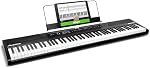 Alesis Recital - 88 Key Digital Piano Keyboard with Semi-Weighted Keys, 2x20W Speakers, 5 Voices, Split, Layer and Lesson Mode, FX and Piano Lessons
