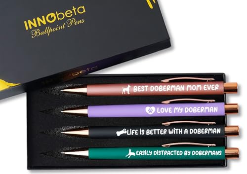 Stylo à bille Doberman accessoires de bureau chic pour amoureux des chiens