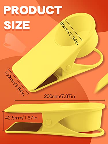 Kalolary Drinking Cup Holder Clip- Chair And Table Bottle Cup Stand The Diy Glass Clamp Storage Saucer Clip Water Coffee Mug Holder Saucer Clip Design For Home & Office, Yellow #TOP1