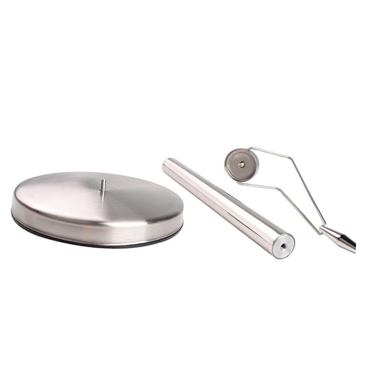 Portarrollos Vertical para Papel de Cocina de Acero Inoxidable Plata