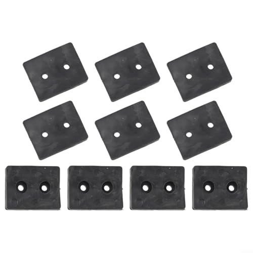 Lot de 10 coussinets en caoutchouc absorbant les chocs pour équipement de fitness, contrôle efficace des vibrations pour équipements et meubles