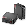 BOSGAME Mini PC P4 Light Gaming Ryzen 7 5825U, 32 GB RAM 1 TB SSD, 11 Pro Triple 4K 60HZ Displays Desktop Computers, compatible con PS3 Emulador Micro PC, HDMI+DP+Tipo-C, WiFi 6E, BT5.2, Dual 2.5GbE