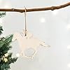 30 Pack 4 Inch Wood Jockey Horse Cutouts Unfinished Wood Jockey Horse Crafts Wooden Jockey Horse Hanging Ornaments DIY Jockey Horse Craft Gift Tags for Home Party Decoration #3