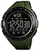 Fitness Tracker - Reloj Digital con podómetro, Contador de calorías, cronómetro, Alarma, 5 ATM, Resistente al Agua, Deportivo, Reloj de Pulsera para Hombres y Mujeres, Color Verde Militar.