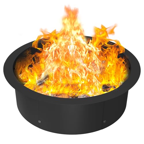 LIANTRAL Feuerschale, Kreisförmig Feuerschalenringeinsatz für Holzverbrennung im Freien, 84 cm außen 76 cm innen, große Feuerschalen für den Garten, Brennschale, Garden Fire Pit, Feuerwanne, Fire Bowl