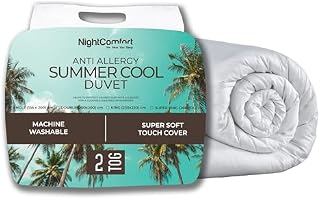 Night Comfort Anti Allergy Summer Breeze King 3 Tog Luxury Microfibre Light Hollow Fibre Duvet