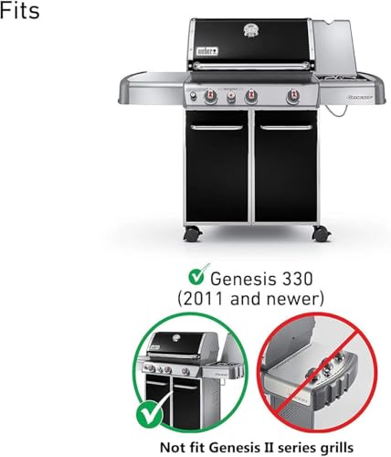 GRISUN 7629 Zündset Ersatz für Weber Genesis E-330 S-330 mit Frontbedienfeld (ab 2011), Elektronischer Zünder, kompatibel mit Weber Teilen 65946 Genesis 300 Serie