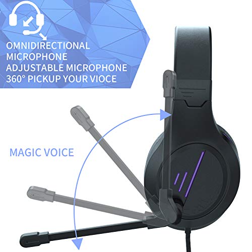Anivia Pc Computer Headset, Headphones With Microphone Stereo Surround For Pc Mac Laptop, Noise Cancelling Over Ear Wired Headset With Soft Memory Earmuffs, Compatible With Switch Nintendo Pc Laptop #TOP2