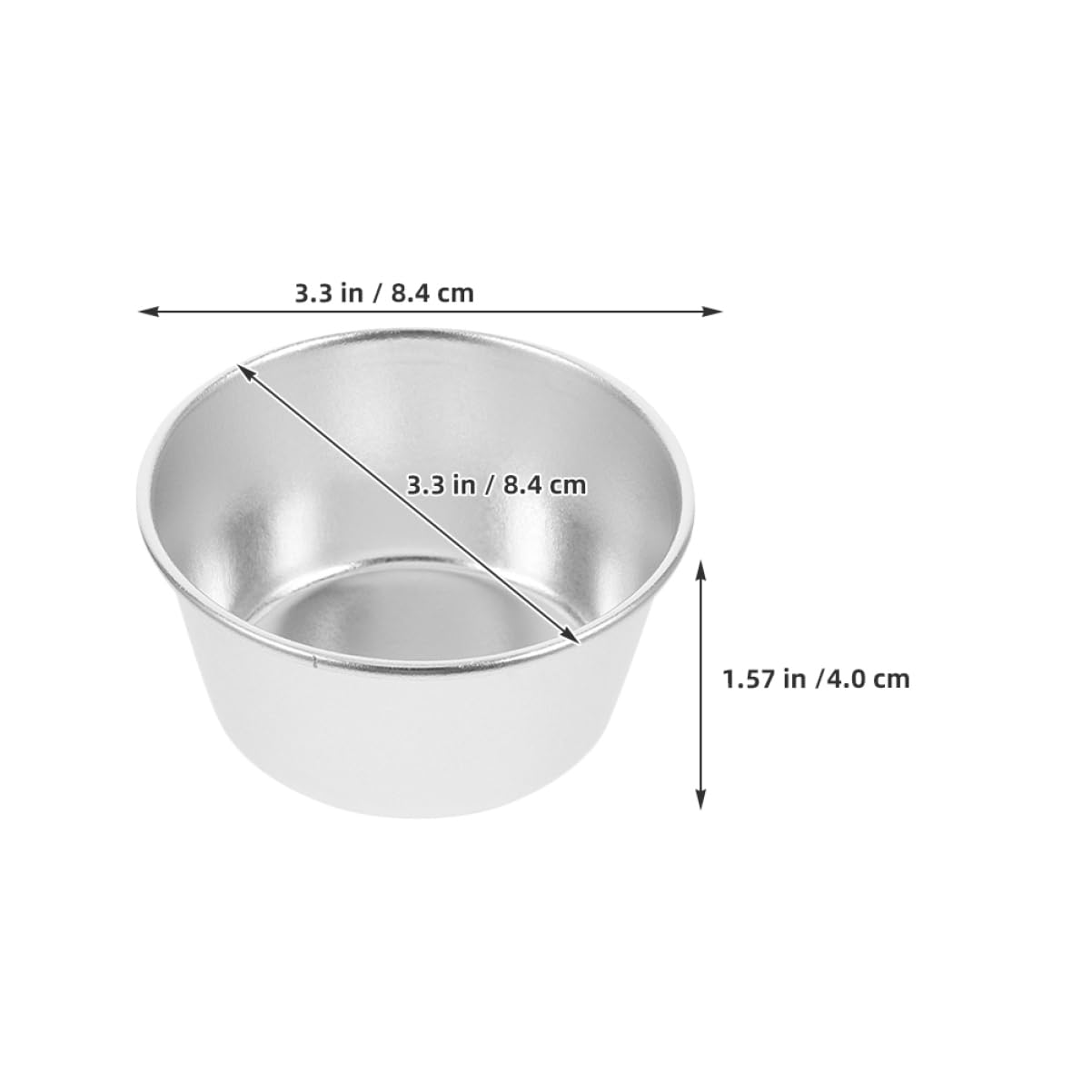 8 Kleiner Backformen aus Kohlenstoffstahl Antihaftbeschichtet Muffinformen für Kuchen Törtchen und Desserts