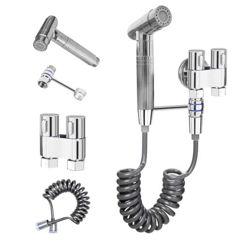 Bidet Handbrause für Toilette, Bidet Brause, WC Dusche, Mit Douche Halter,...