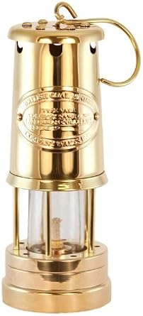 Oil Lantern - Brass Coal Miners Lamp 9"